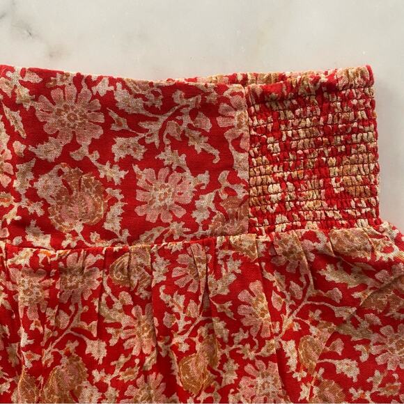 Free People Say It's So Cotton Shorts In Pink Floral Combo Size Small - Picture 7 of 11